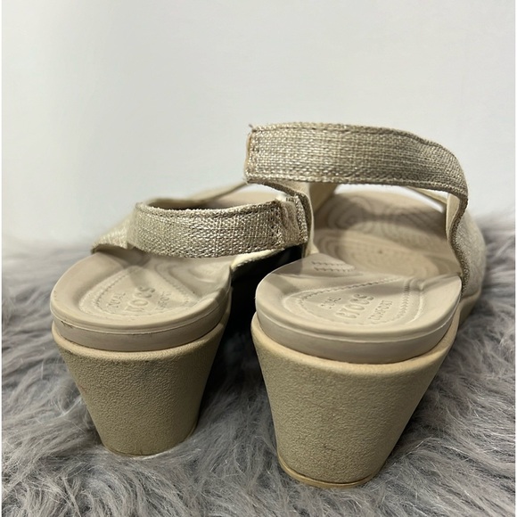 CROCS  DUAL CROCS COMFORT  SANDALS SIZE 8W - Picture 4 of 7